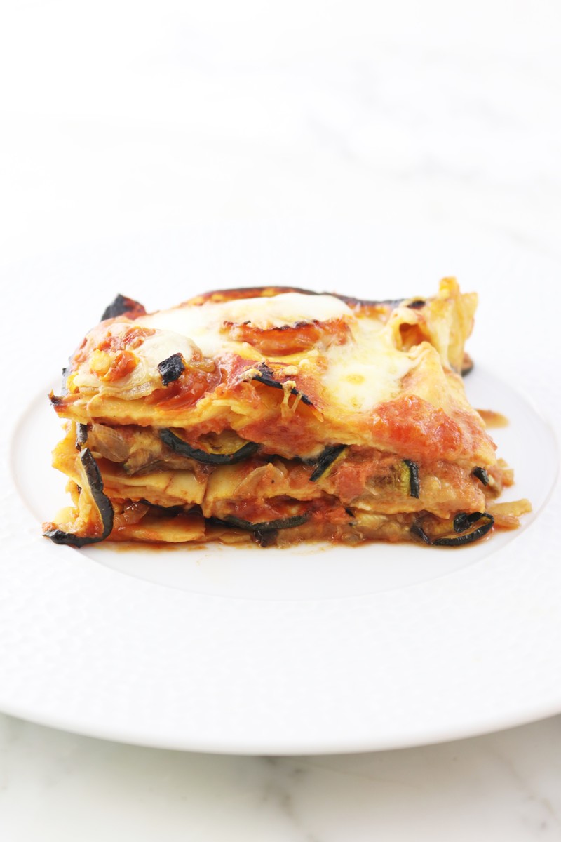 Roasted Eggplant Lasagna - A Hedgehog In The Kitchen