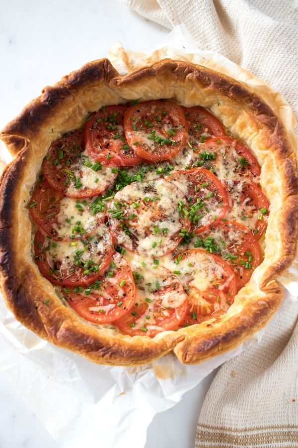 French Tomato Tart - A Hedgehog in the Kitchen